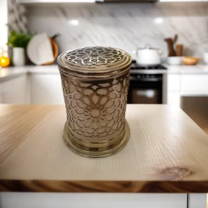 Handcrafted Copper Tissue Box – Elegant Round Design for Your Home